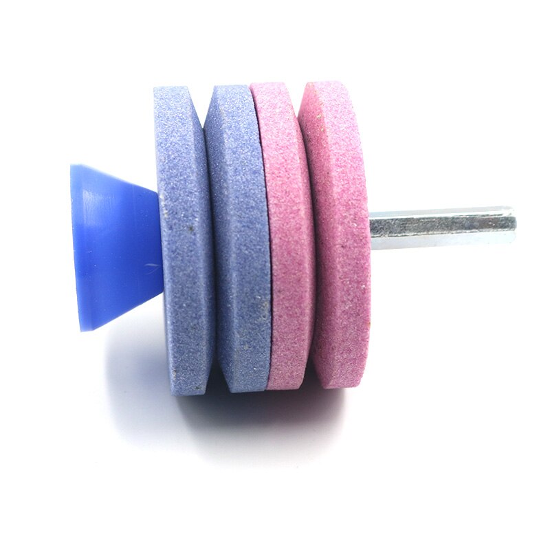 55MM Faster Lawn Mower Sharpener Lawnmower Blade Sharpener Universal Grinding Rotary Drill Universal Grinding Rotary Drill Cuts: 01