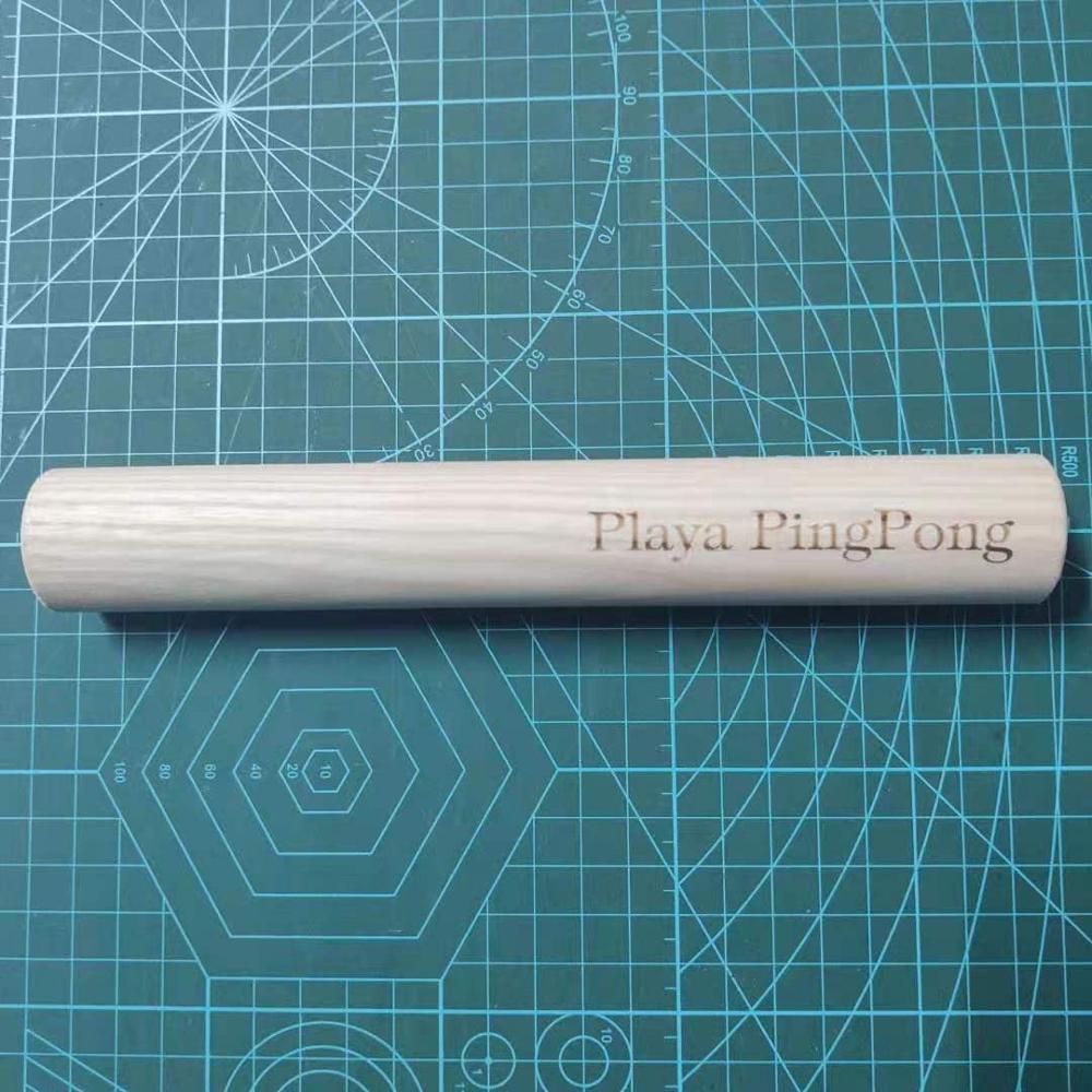 Playa pingis premium bordtennis gummi roller rent trä massivt trä ping pong gummi rullverktyg tillbehör: Aska trä
