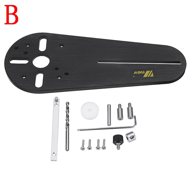 1Set Circle Cutting Jig For Small Electric Hand Routers/Trimmers Wood Router Woodworking Milling Circle Groove Tools