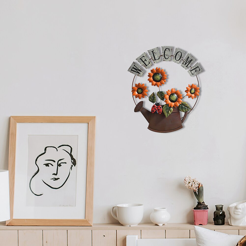 Tuin Welkom Tekenen Welkom Teken Handcrafts Metalen Voordeur Decor Muur Opknoping Teken Voor Deur Veranda Bar Cafe Decoraties