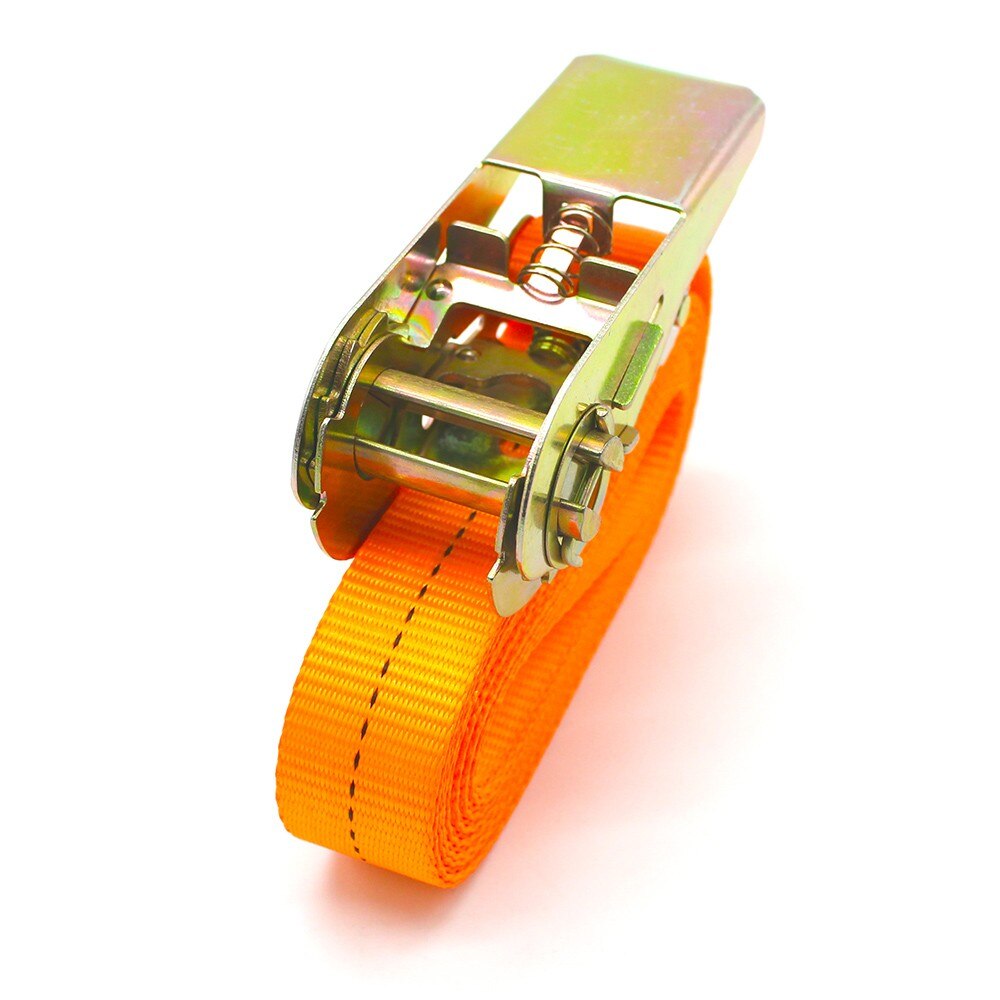 13 FT Porable Heavy Duty Tie Down Cargo Strap Luggage Lashing Strong Ratchet Strap Belt with Metal Buckle