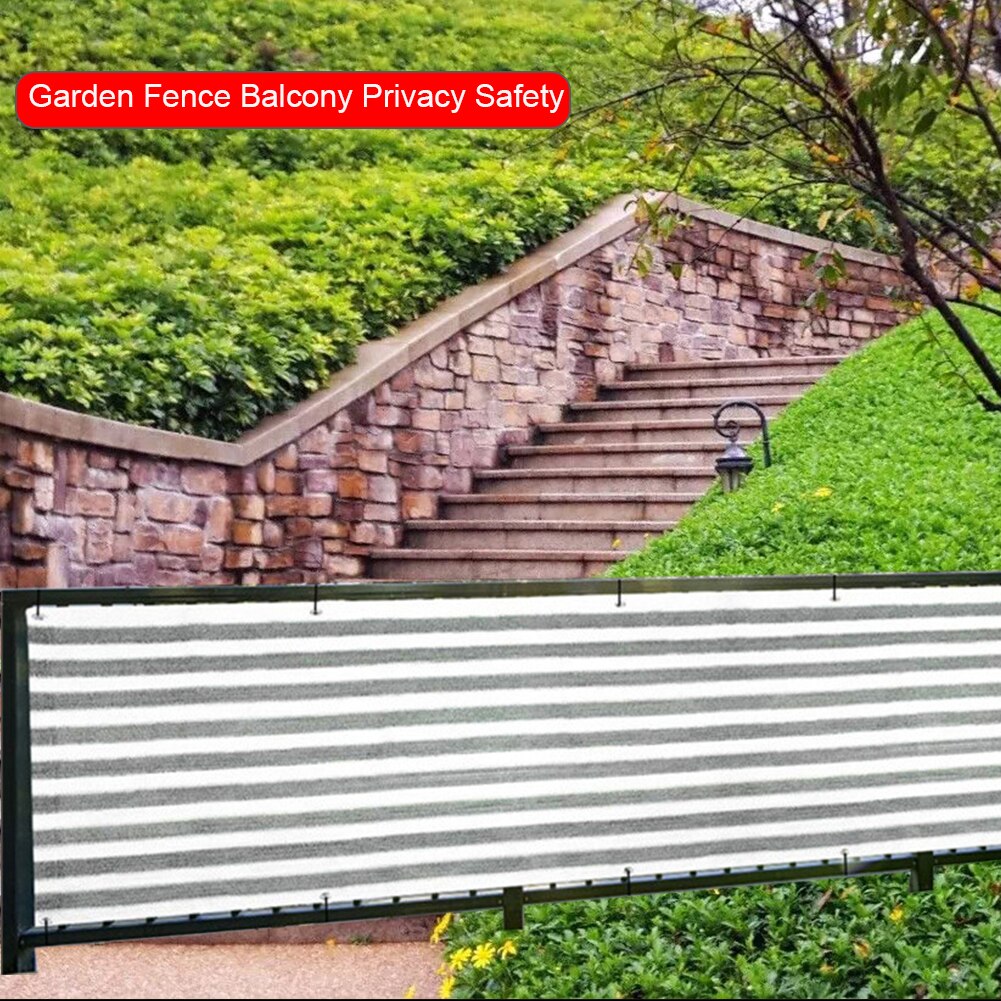 0.9x5m Safety PE Breathable Windproof Balcony Privacy Garden Fence Home Decor Greenhouse Summer Sunshade Net Screen Mesh
