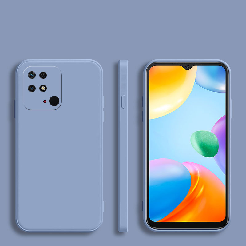quadratischer Rahmen Silikon Handy hülle für xiaomi redmi 10 10a 10c Coque Voll schutz funda weiche matte Rückseite