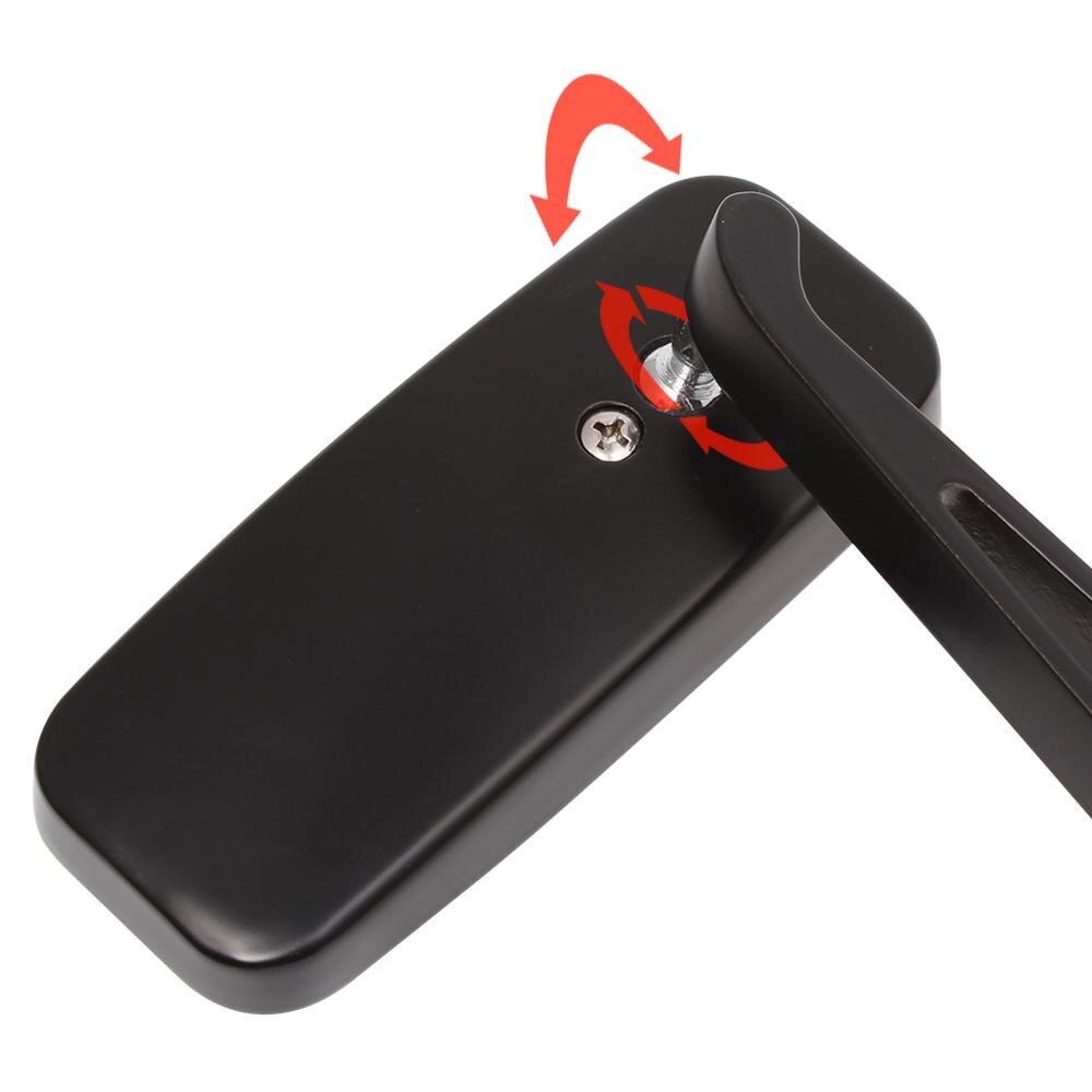 Universal Motorcycle 8mm/10mm Rectangle Rear View Side Mirrors Left/Right For Harley Street Glide Road King