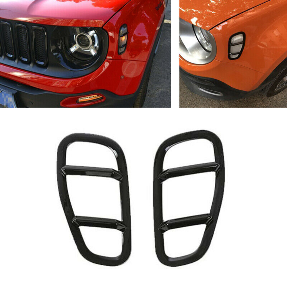 Decal Side Lamp Covers Decor For Jeep Renegade Styling Accessories ABS Plastic