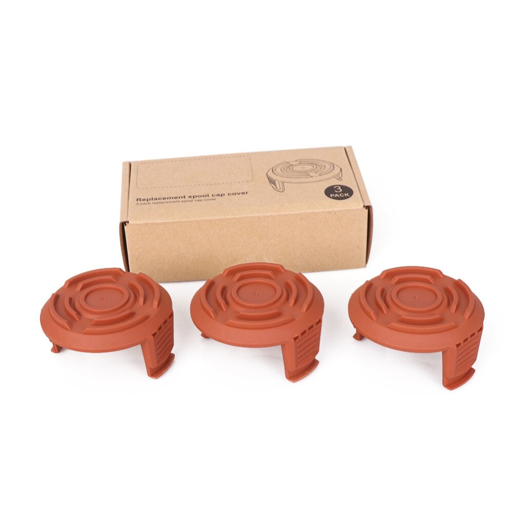 3 Pcs Trimmer Replacement Spool Cap Covers for Worx String Trimmers Suitable for Multiple WORX String Trimmer