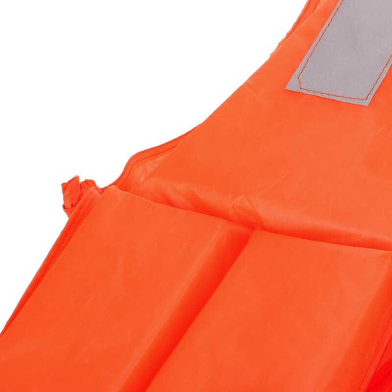 Orange Adult Foam Flotation Drifting Swimming Life Jacket Vest With Whistle J6PF