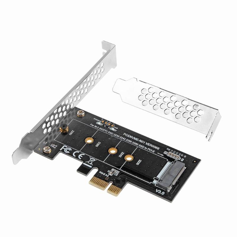 Pci -e 3.0 x1 to m .2 ssd m key slot converter adapter og lav profil beslag til 2230,2242,2260,2280 nvme m .2 ssd add on -kort