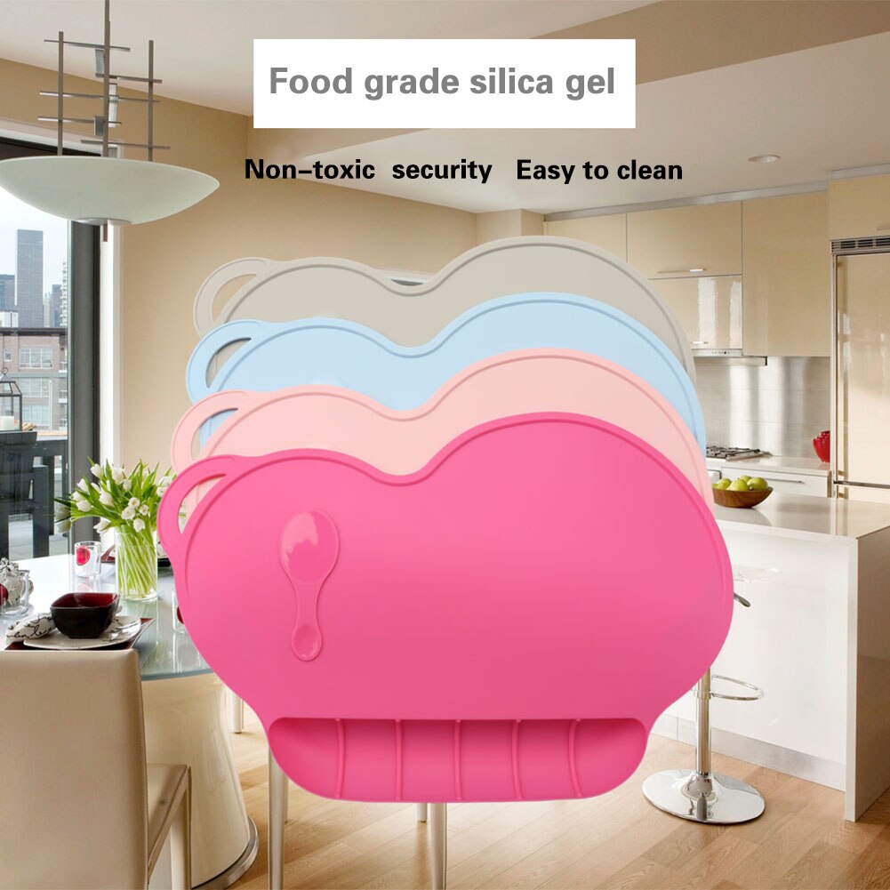 Kids Baby Siliconen Placemat Sucker antislip Waterdichte Snack Mat Kid Diner Tafel Voeden Voedsel Plaat Lade Schotel NSV