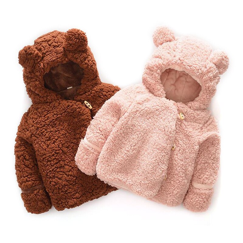bébé vêtements enfant en bas âge bébé garçons filles vestes à capuche polaire vestes pour les enfants