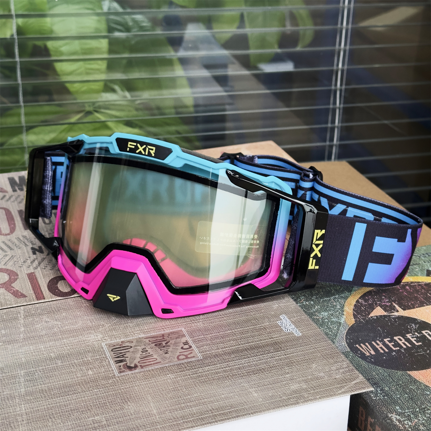 Motorcycle Goggles Riding UV400 Women Motorcycle Glasses MX Cycling For Men Motocycles Mountain BikesBicycles MX ATV Halmet: Blue