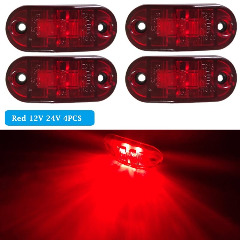 Red Green Blue Boat Navigation LED Lights Side Marker Signal Lamp For Marine Boat Yacht Motorboat Led Warning Light: Red