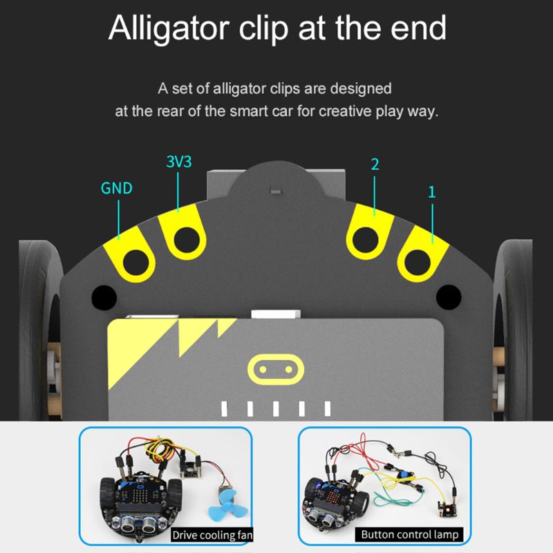 Micro:bit Robot Car Kit - Graphical Programming - Line Patrol - Ambient Light Sensor - V4.0