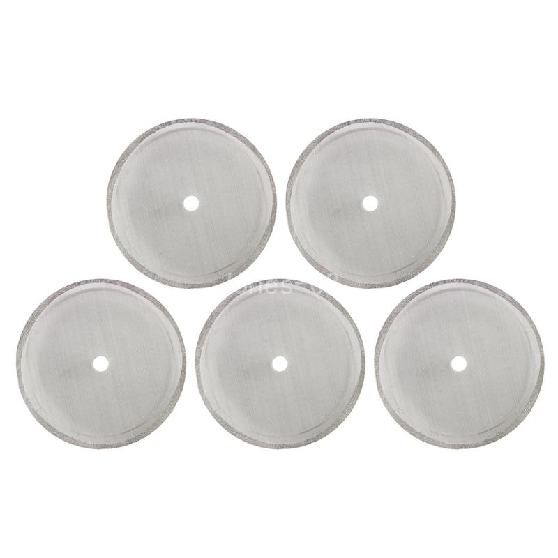 Q6PE 5 Stück Französisch Drücken Sie Ersatz-Kaffeefilter aus Edelstahl, 350 1000: Licht Grau