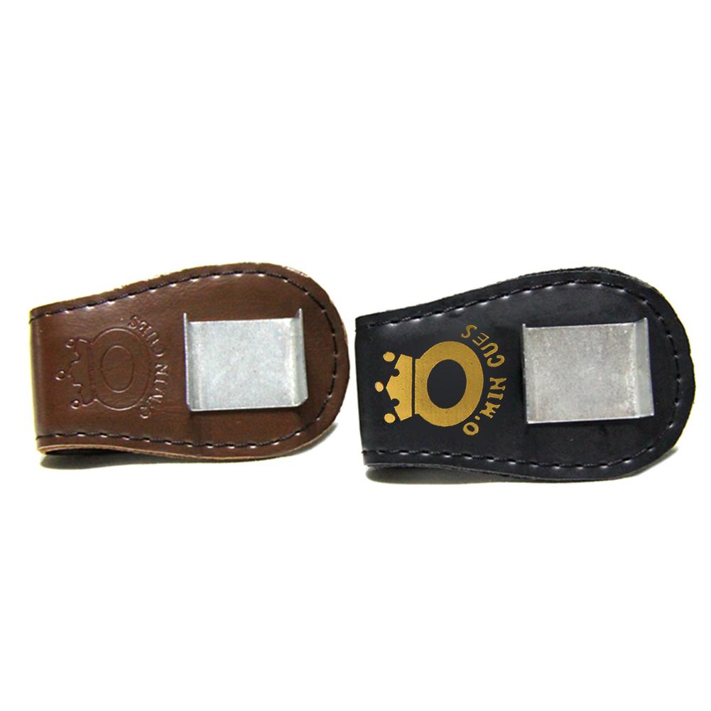 1Pcs Chalk Clip Pool Billiards Snooker Accessories Leather Magnetic Belt Clip Chalk Holder Accessory Random Color