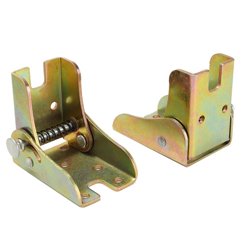 2Pcs Self Lock Folding Feet Hinges Metal for Table Leg Bracket for Sofa Bed Furnitures