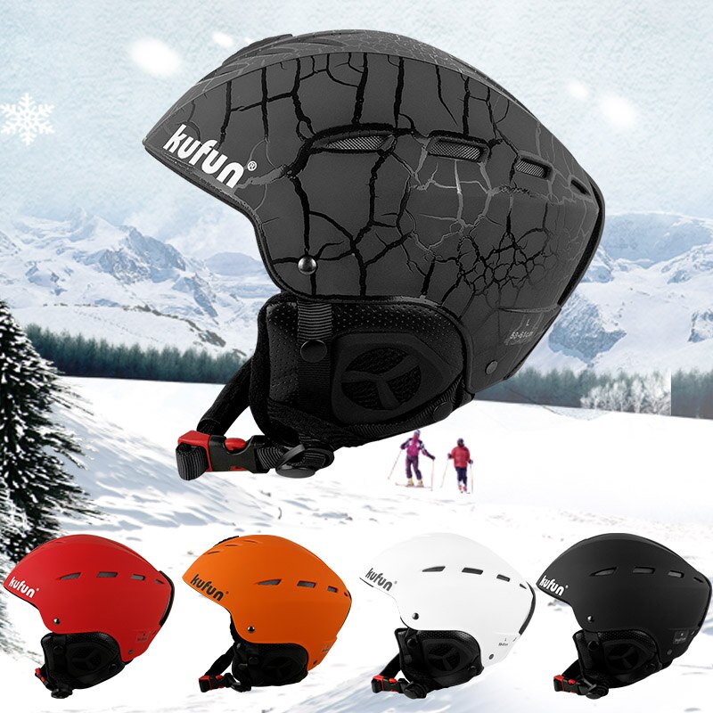 Kufun skidhjälm snowboardhjälm skidhjälm snö vinter barn vuxna skateboard skateboard barn formgjutna män kvinnor