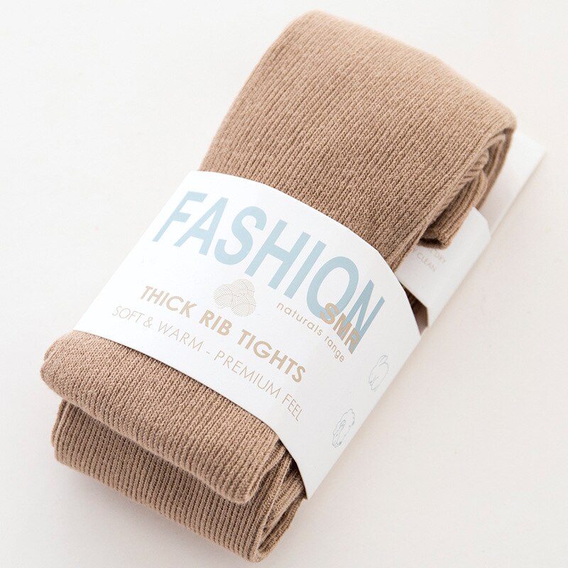 Verdicken warm Twist Gestreiften Frau strumpfhosen Herbst Winter Strumpfhosen Baumwolle gestrickte strümpfe Multi farben Collant Femme Strumpfhose: Muster2khaki / DesignA-lian
