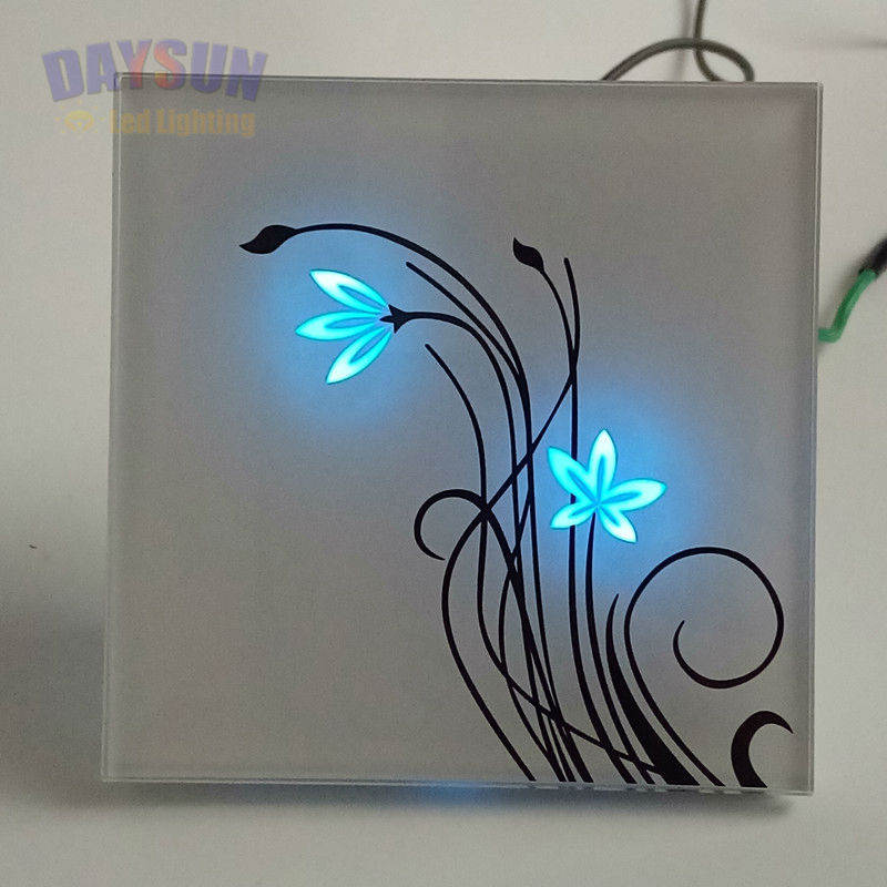 Touch Light Switch 2gang 2way AC110V-265V Smart Touching Switch Home Light Switch Luxury White/Black Crystal Glass Panel