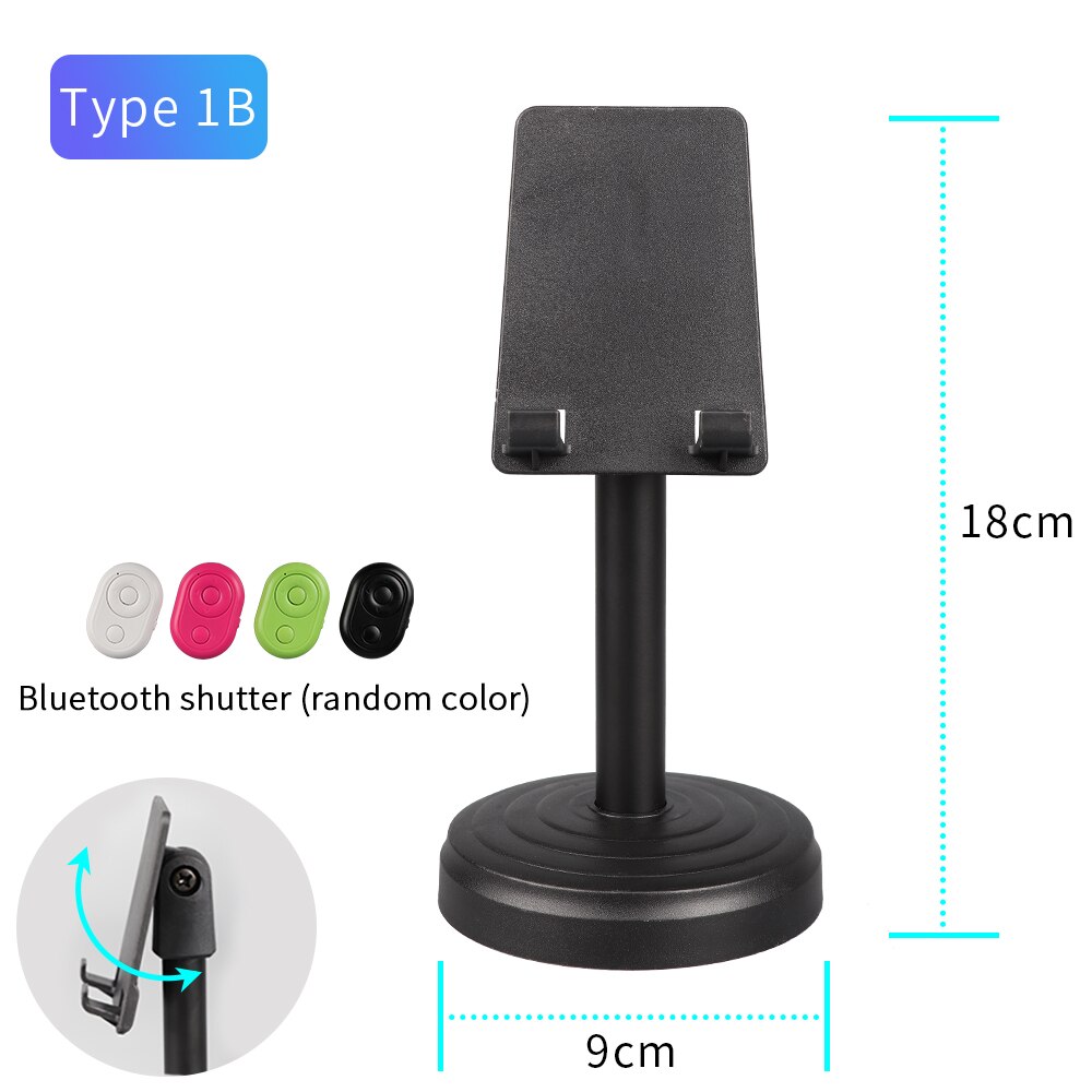 TKL Desk Cell Phone Holder Aluminum Phone holder microphone stand for iPhone Android Smartphone: Type 1B