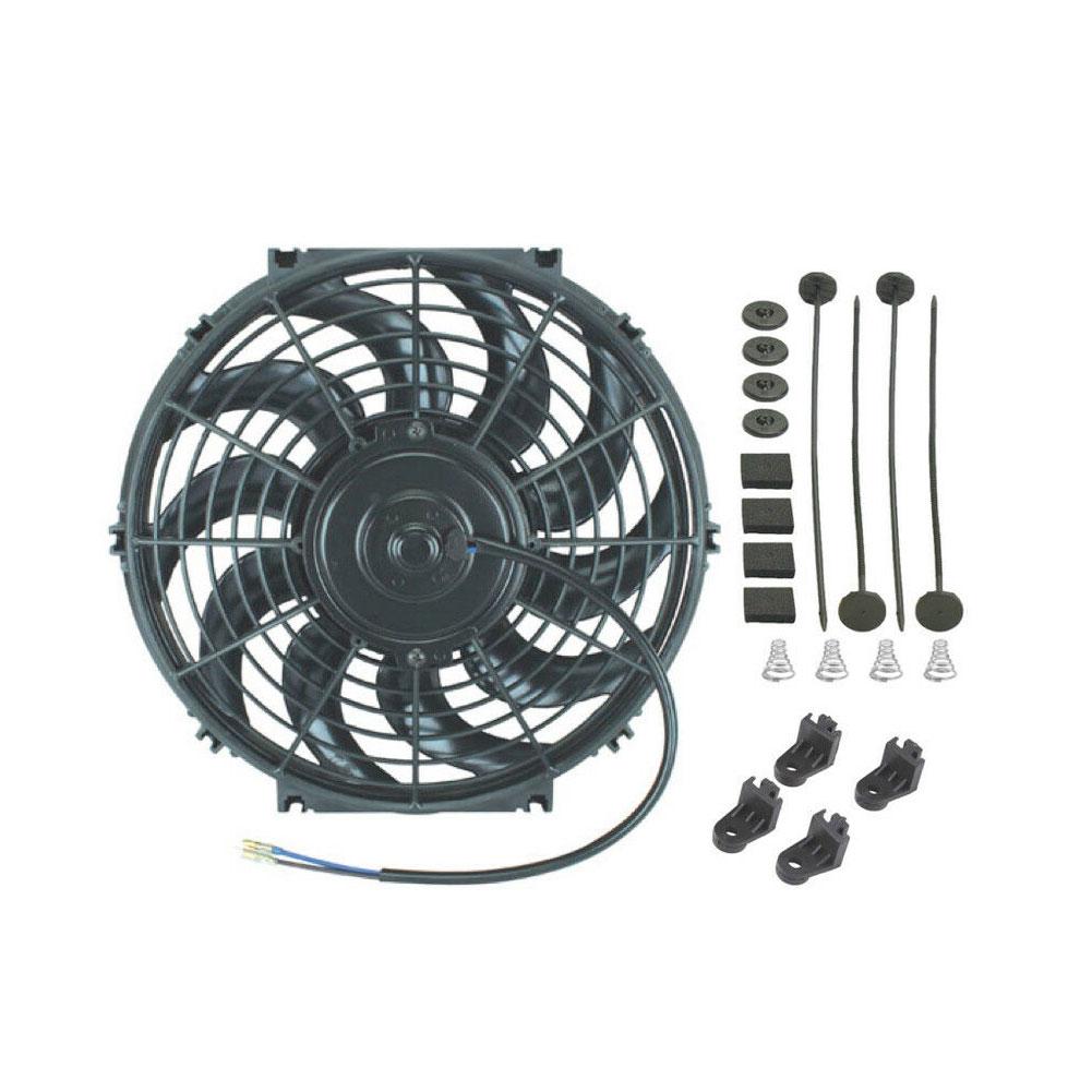 12-inch Electric Radiator Cooling Fan 80W Motor 1700 CFM High Air Flow: Default Title