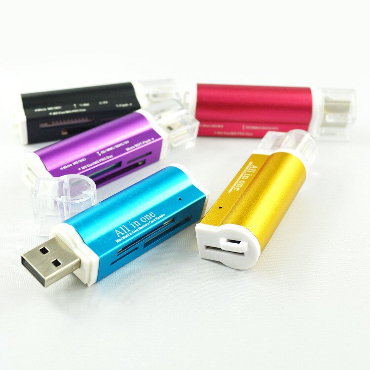 All In 1 Mini Usb 2.0 Micro-SD Tf M2 Ms T flash Card Reader Adapter High Speed