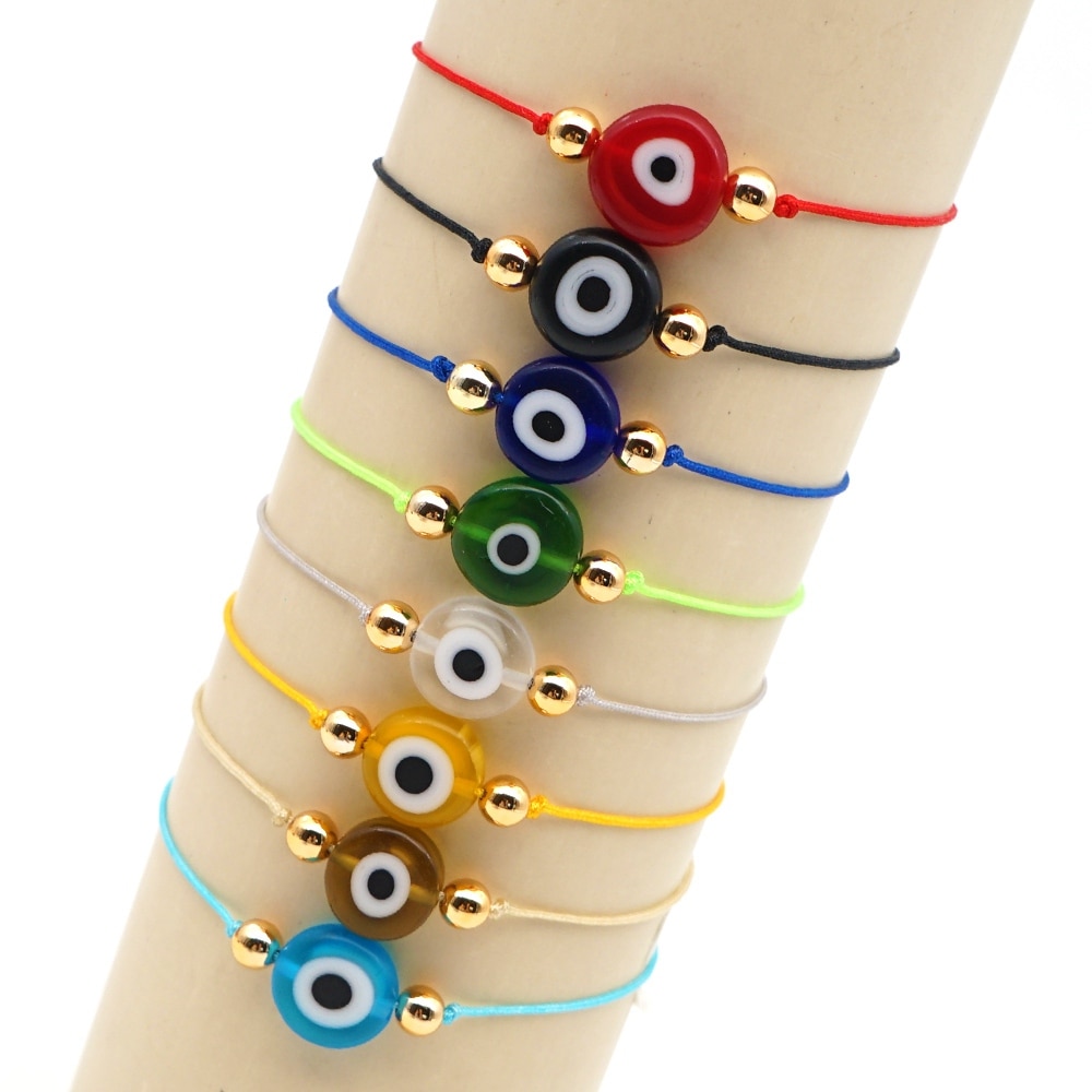 Go2Boho Turkish Evil Eye Bracelet For Women Simple String Bracelets Rope Jewelry Pulsera Mujer Moda Handmade