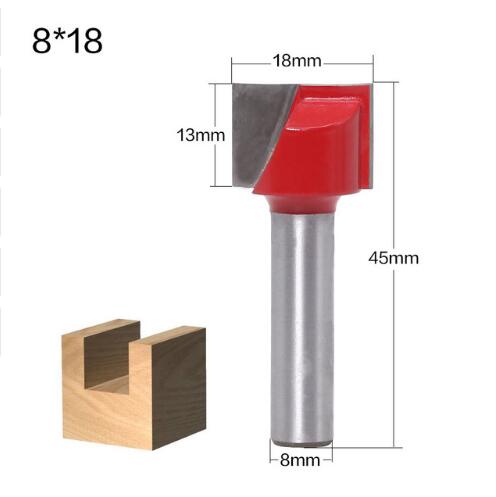 Top 1pc 8mm Schacht Reinigen Bodem Hout Router Bit Tungsten Carbide Graveren Mes Houtbewerking Gereedschappen End Frezen cutter: NO1