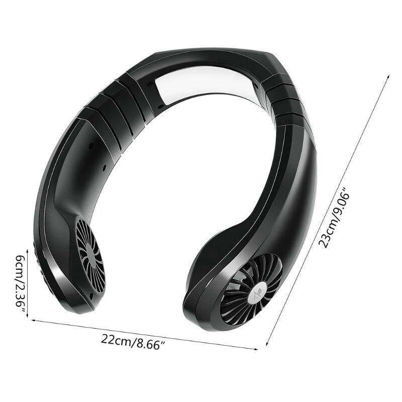 latest USB portable 2-in-1 air cooler mini electric air conditioner portable hanging neck cooling fan