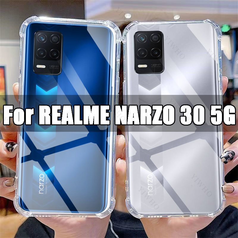 Doorzichtig Telefoonhoesje Voor Realme Narzo 30 5G Tpu Transparant Hoesje Realme Narzo30 6.5 "Rmx3242 Schokbestendige Anti-Krashoezen: Default Title