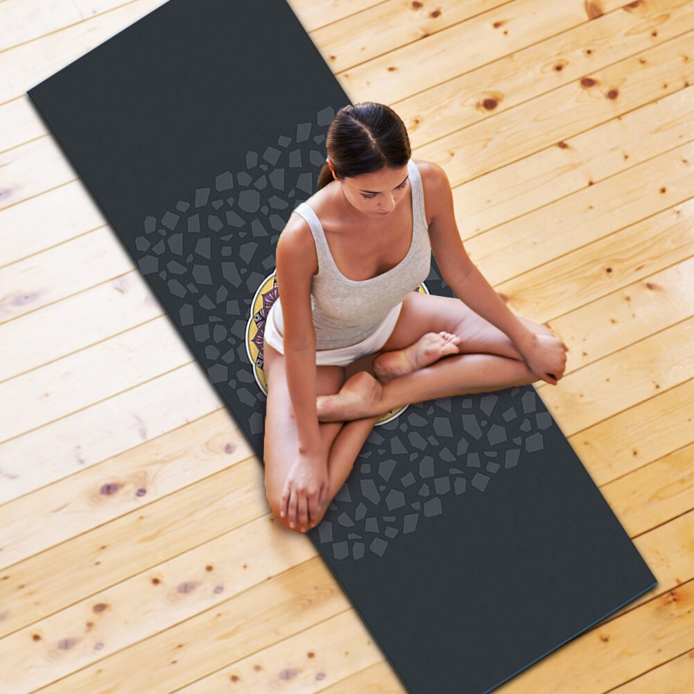 Portable Antislip Microfiber Gedrukt Yoga Mat Handdoeken Zachte Fitness Deken Workout Sport Reizen Thuis Yoga Mat Quick-drogen