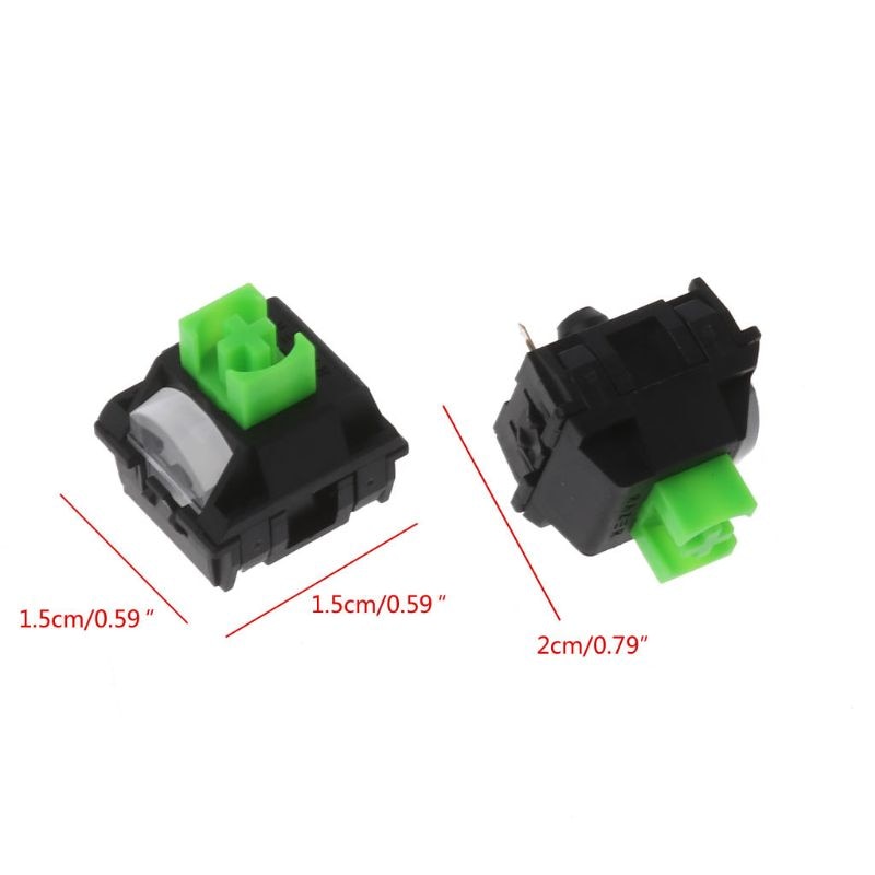 2Pcs Razer Green RGB SMD Switches 3 Pin for Razer BlackWidow Lite Mechanical Keyboard Cherry MX Gateron Switches