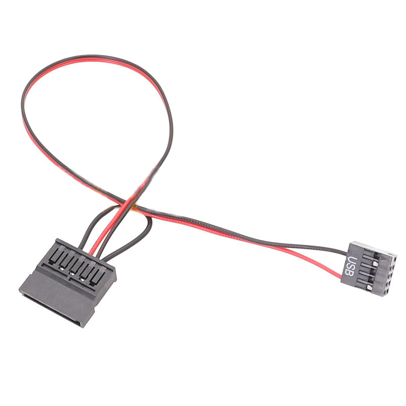 239 USB-zu-SATA-Stromkabel-Splitter für ITX-Mainboard, USB 9-polig auf SATA-Kabel, Laptop, PC, 2,5 Zoll Festplatte, SSD-Stromleitung: Orange