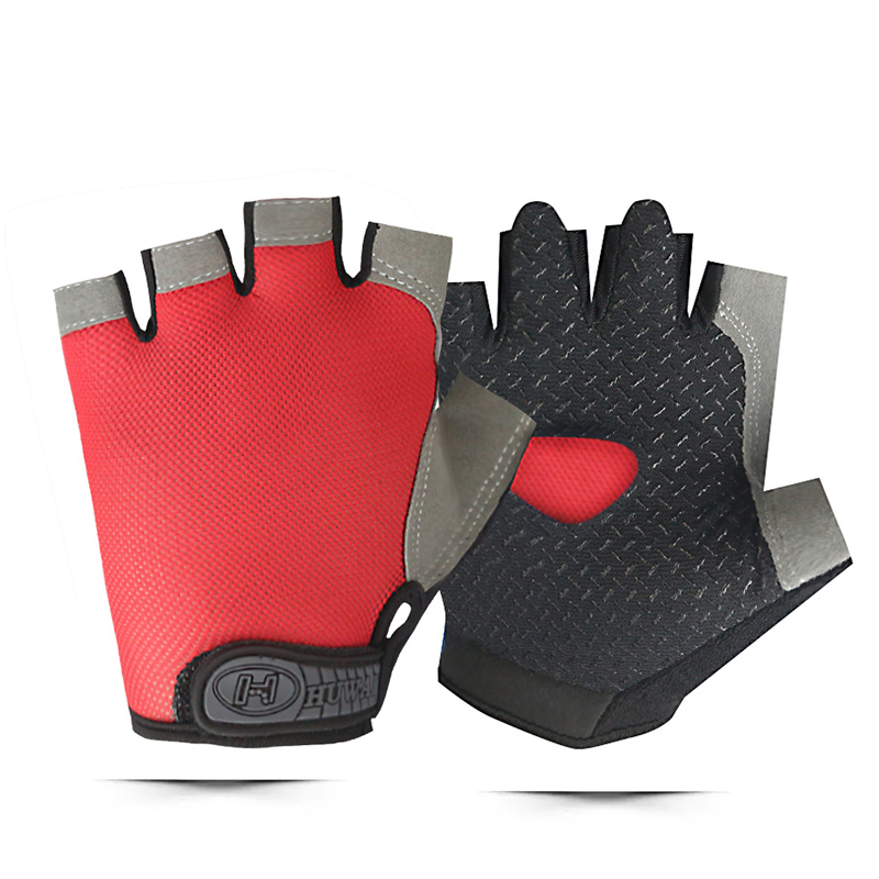Guantes de gimnasio Guantes sin dedos Guantes antideslizantes que absorben los golpes Guantes transpirables Guantes deportivos para entrenamiento Levantamiento de pesas Ciclismo: Beige / XL