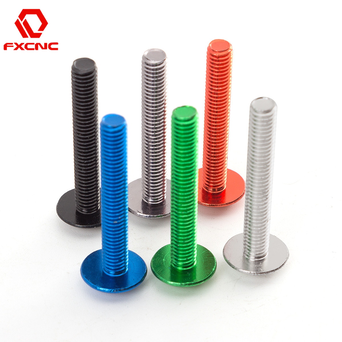 10pcs/Set M6 Bolts CNC Aluminum Motorcycle Metric Rubber Well Nuts Windscreen Fairing Cowl Universal