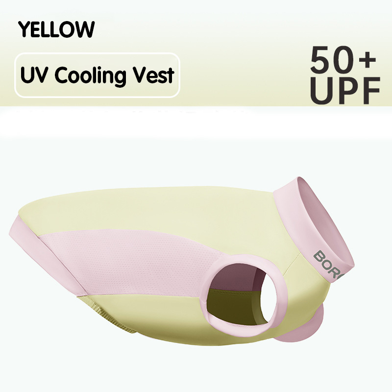 Lente/zomer koelshirt voor honden Professioneel UV-blokkerend koelende hondenkleding voor kleine middelgrote honden Verstelbare rug Zacht huisdiervest: XS / green