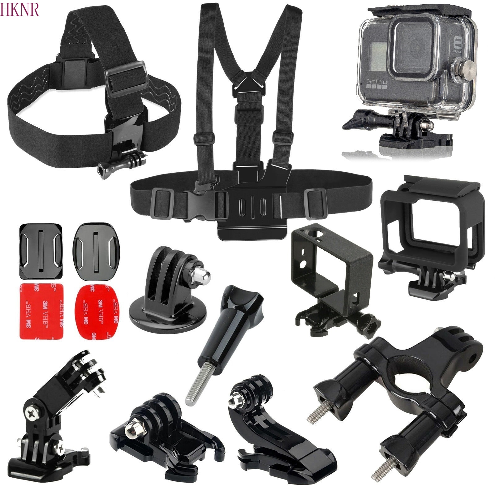 Zubehör Set für Gopro Hero 8 7 6 5 4 3 Sitzung SJCAM Xiaomi Yi Kit Montieren Schutz Rahmen Fall für GoPro Hero 8 Gehäuse