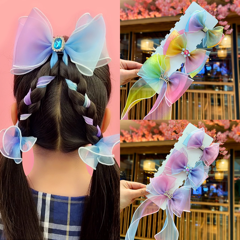 Cinta para el pelo para niña y niño, tocado con lazo, horquilla, cinta trenzada para el pelo, diadema, accesorios para el cabello para niña