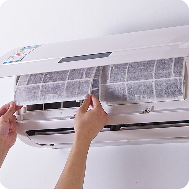 2 kpl leikattava pölynesto ilmastointilaite suodatinpaperit verkko puhdistus puhdistus ilmastointilaitteen osat ilmanpuhdistin pölysuodatin
