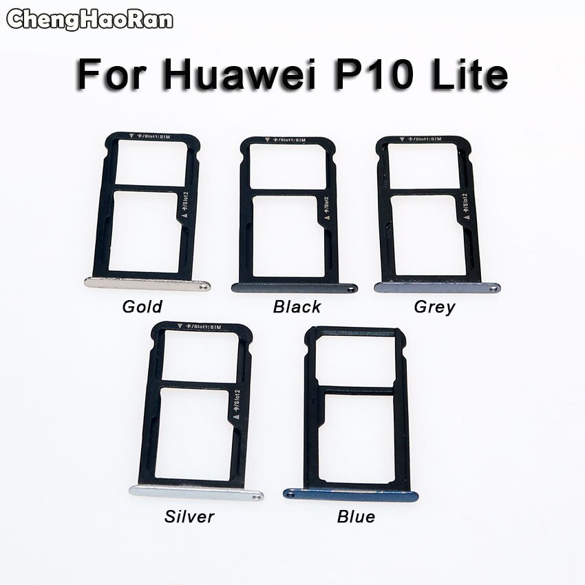ChengHaoRan Für Huawei P10/P10 Plus/P10 Lite SIM Karte Tray & SIM/Micro SD Karte Fach adapter Ersatz