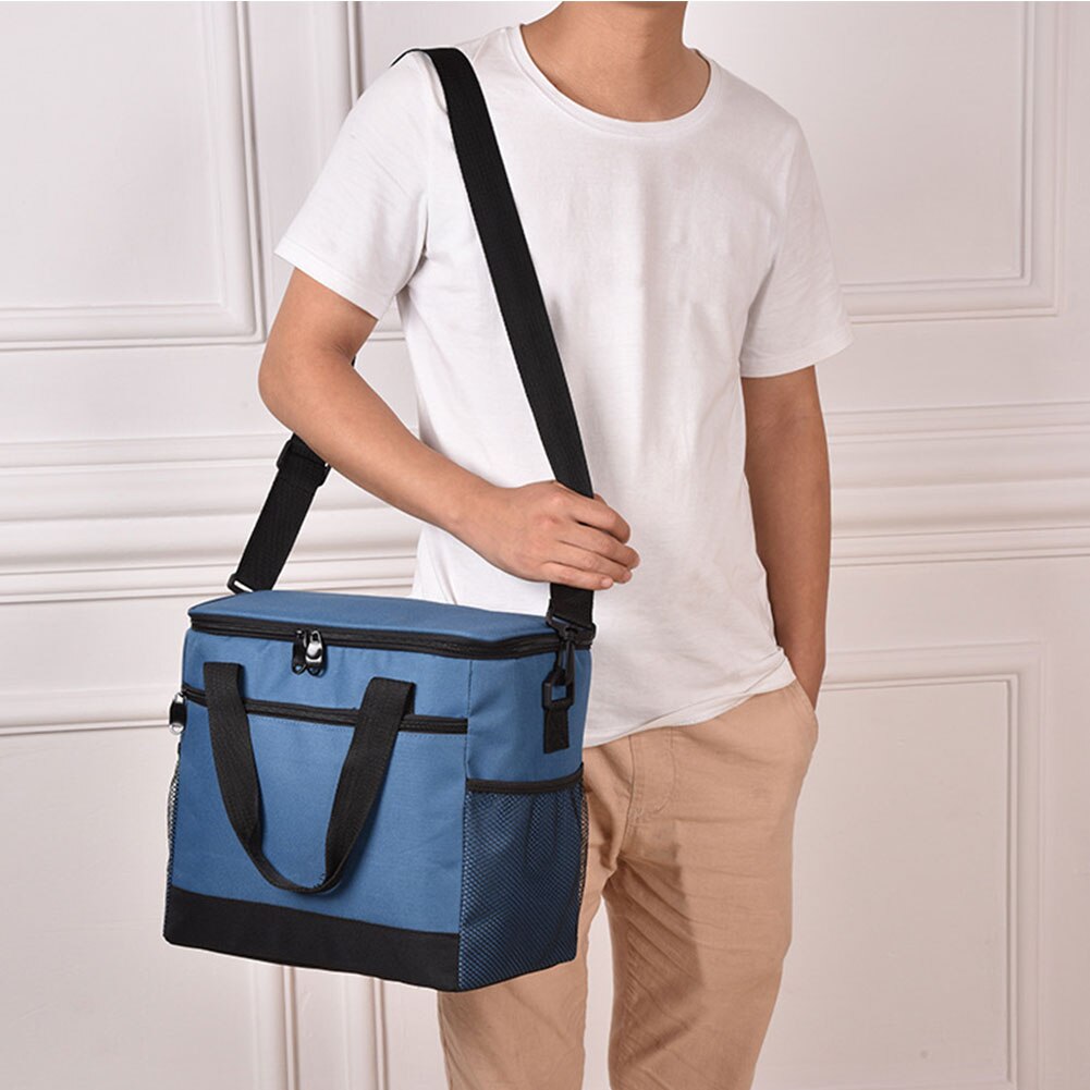 17L Collapsible Reusable And Cold Cooler Bag Food Storage Outdoor Activities Large Capacity Insulated Portable BBQ Camping