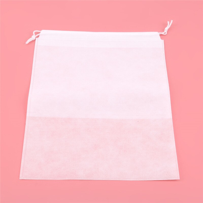 Waterdichte schoenen organizer tas, reistas, draagbare schoenen opbergtas, trekkoord tassen, dolap organizer 10 stuks, tas: Wit / S