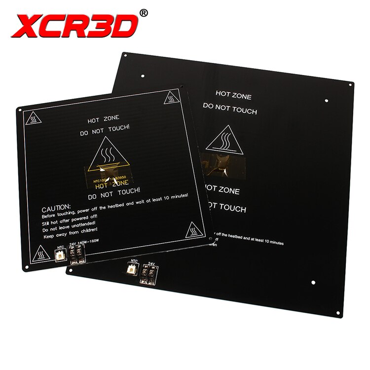 3D Printer Parts Black Aluminum Substrate Heated Bed MK3 MK2a MK2b hotbed Plate bed Platform 24V 220mm 310mm NTC100K DIY Kit