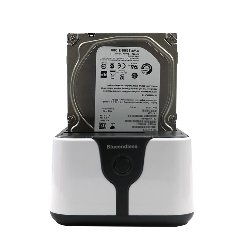 Dual 2-bay hdd caddy sata & USB3.0 external hard drives Docking Station/Duplicator for 2.5/3.5 sata HDD Read hard disk cases