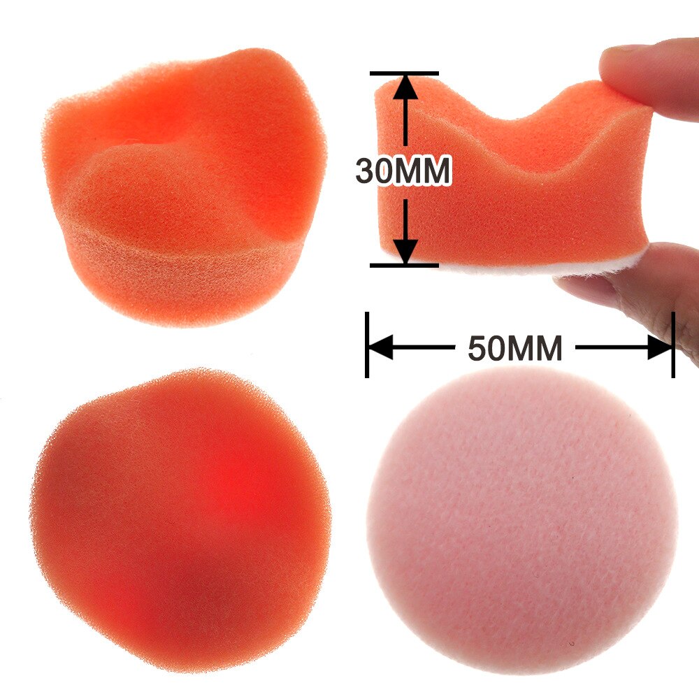 9 sztuk/zestaw gąbka robić mycia okrągła gąbka robić polerowania robić polerki gąbka w kształcie wosku gąbka z pianki bawełna 2 Cal akcesoria samochodowe