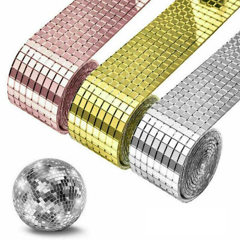 1 rolle selbst-Klebstoff Mini Platz 5/10mm Acryl Spiegel Mosaik Fliesen Für Diy Badezimmer Zauberstab Aufkleber handgemachte Handwerk Heimat Bar Dekor