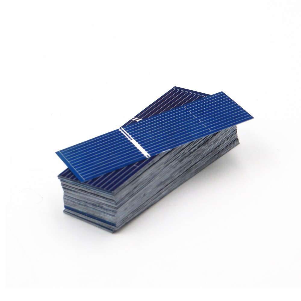 50 stks x Zonnepaneel Painel Cellen DIY Oplader Polykristallijn Silicium Sunpower Zonne Bord 52*19mm 0.5 v 0.16 w