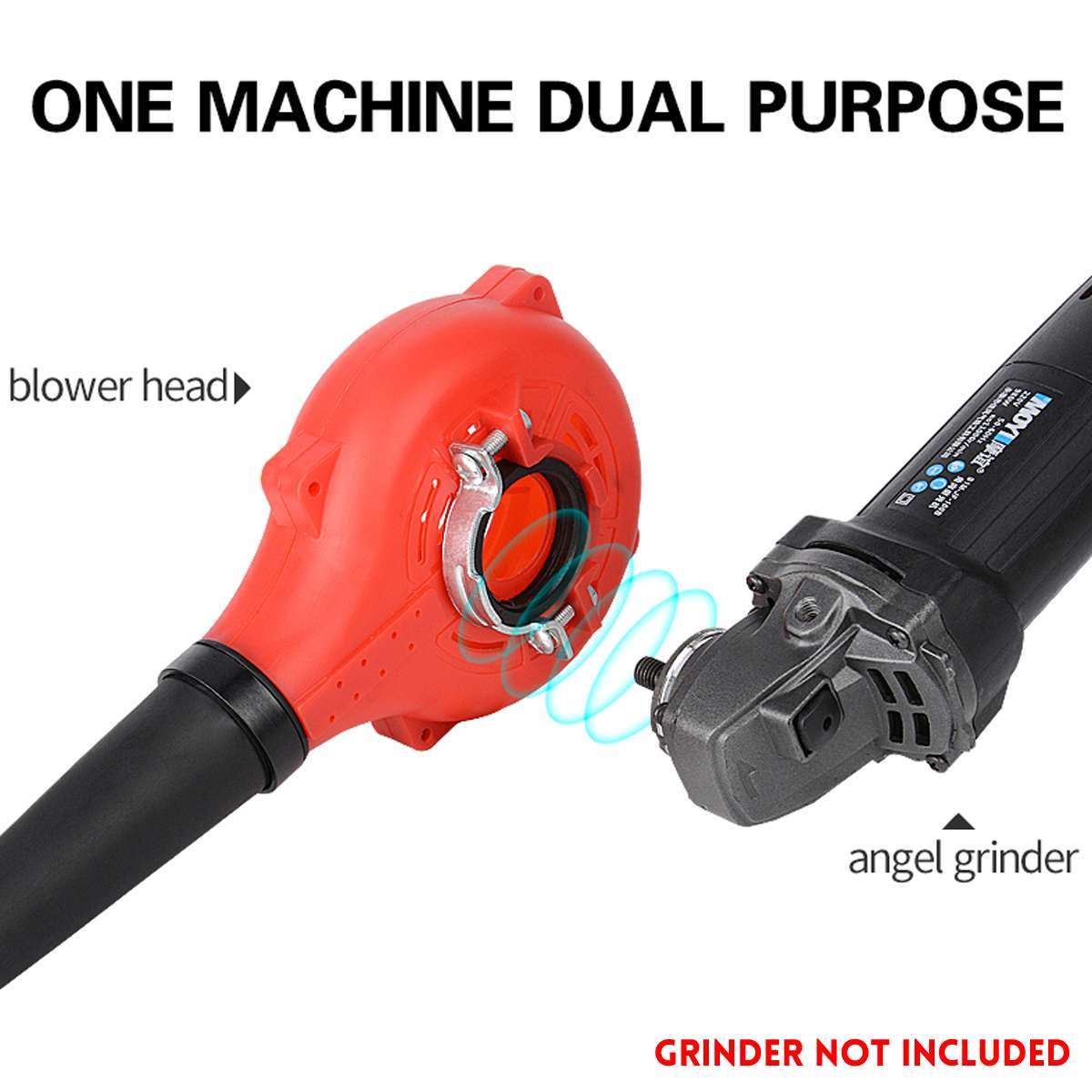 2 in1 Electric Air Blower Dust Blowing Dust Grinder Air Blower Bracket For 100 Angle Grinder Into Blower