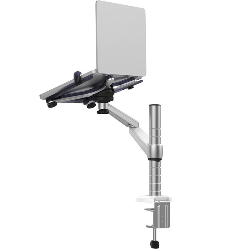 OA-1S Verstelbare Aluminium 10 &quot;-15.6&quot; Laptop Notebook Of 9 &quot;-10&quot; Tablet Tilt &amp; Swivel desk Mount Monitor Arm Stand Beugel Belasting 5Kg