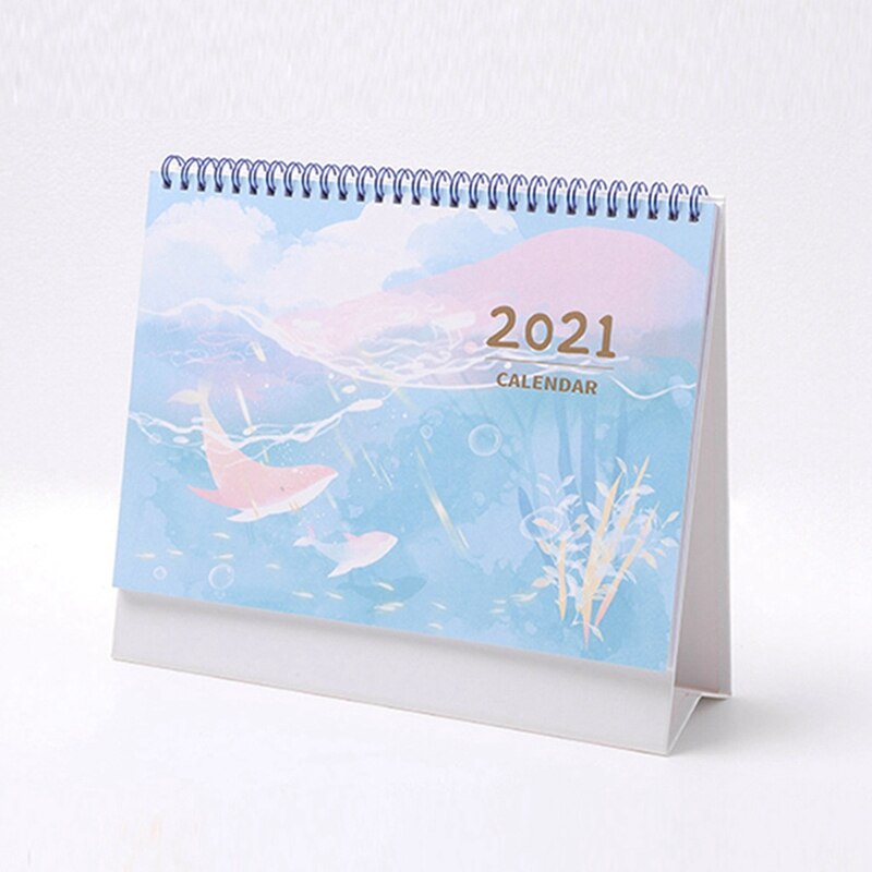 Tegneserie trykt kalender ins stil kirsebærblomst skrivebord kalendere dagligt planlægning  .08.12: Pk2